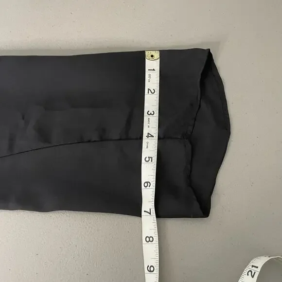 Favolook Long Sleeve Mini Dress‎ Lace Fringe Hem Black Size XL Goth Dark Whimsy - Picture 9 of 10